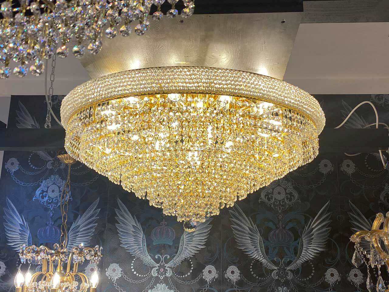 Kristall Deckenleuchte Granada Gold