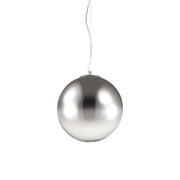 Ideallux MAPA FADE 40cm pendant light with chrome metal and hand-blown glass diffuser, adjustable cable, dimmable E27 socket.