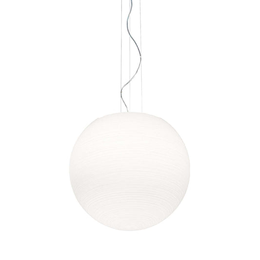 Ideallux Pendelleuchte MAPA RIGA 50cm, weißer Glasdiffusor, dimmbar, höhenverstellbar, E27 Fassung, 230V, Metallrahmen, minimalistisches Design