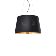 Ideallux Pendelleuchte NORDIK 4 black and gold hanging lamp with adjustable cord and dimmable feature