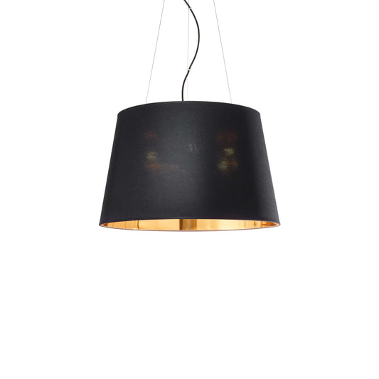Ideallux Pendelleuchte NORDIK 4 black and gold hanging lamp with adjustable cord and dimmable feature