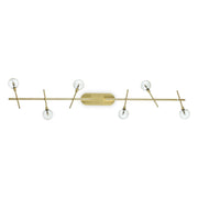 Ideallux Deckenleuchte MARACAS 6 Flammig in messing finish with adjustable glass diffusers