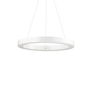 Ideallux ORACLE 50cm white pendant light, dimmable, adjustable height, LED 2600LM, aluminum design, modern ceiling lighting