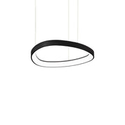 Ideallux Pendelleuchte GEMINI 42cm in Schwarz, modernes Design, LED, dimmbar, 152cm Höhenverstellbar