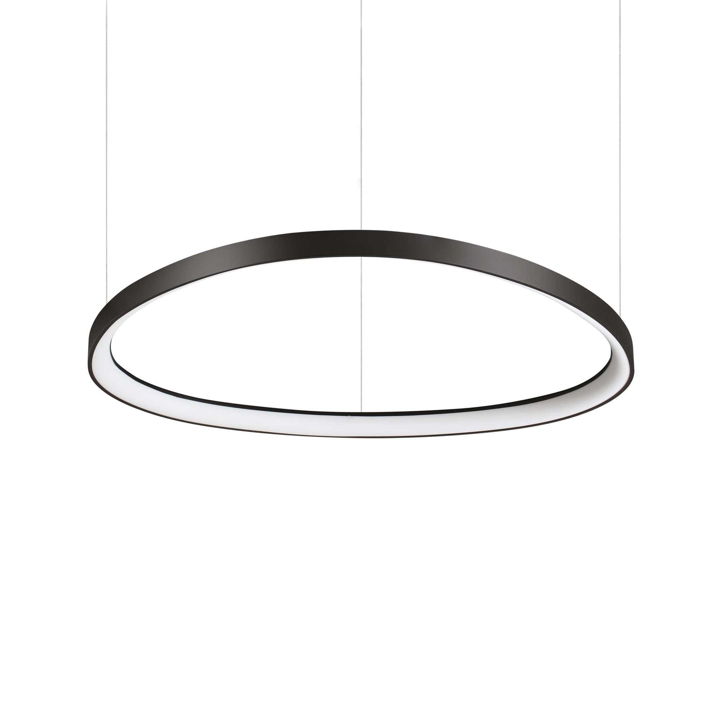 Ideallux Pendelleuchte GEMINI 81cm, schwarz, LED, dimmbar, modernes Design