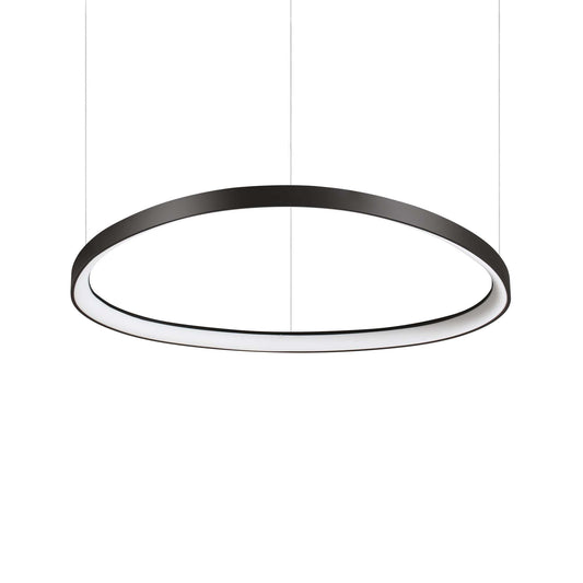Ideallux Pendelleuchte GEMINI 81cm, schwarz, LED, dimmbar, modernes Design
