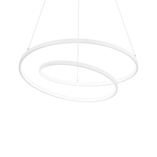 Ideallux Pendelleuchte OZ 80cm White LED Pendant Light, Minimalist Design, Adjustable Cable