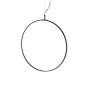 Ideallux Pendelleuchte Circus 60cm Schwarz, minimalistisches Design aus Metall und Polycarbonat für moderne Innenräume.