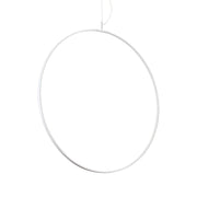 Ideallux Pendelleuchte Circus 90cm Weiß, minimalistisches Design, aus Metall und Polycarbonat, für moderne Innenräume