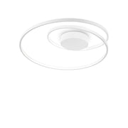 Ideallux Deckenleuchte Weiß DALI, dimmbar, Ø60cm, LED 5200LM 3000K, modernes Design, weißes pulverbeschichtetes Metall, Deckenlampe.