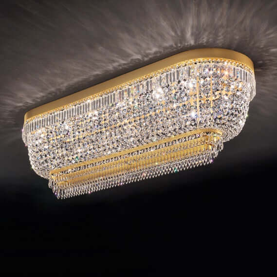 Kristall Deckenleuchte luxoriös
