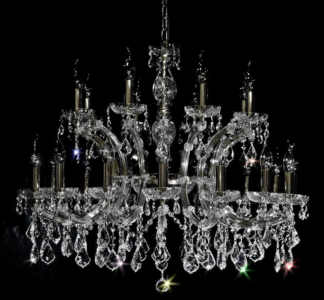 Kristall Kronleuchter Silber