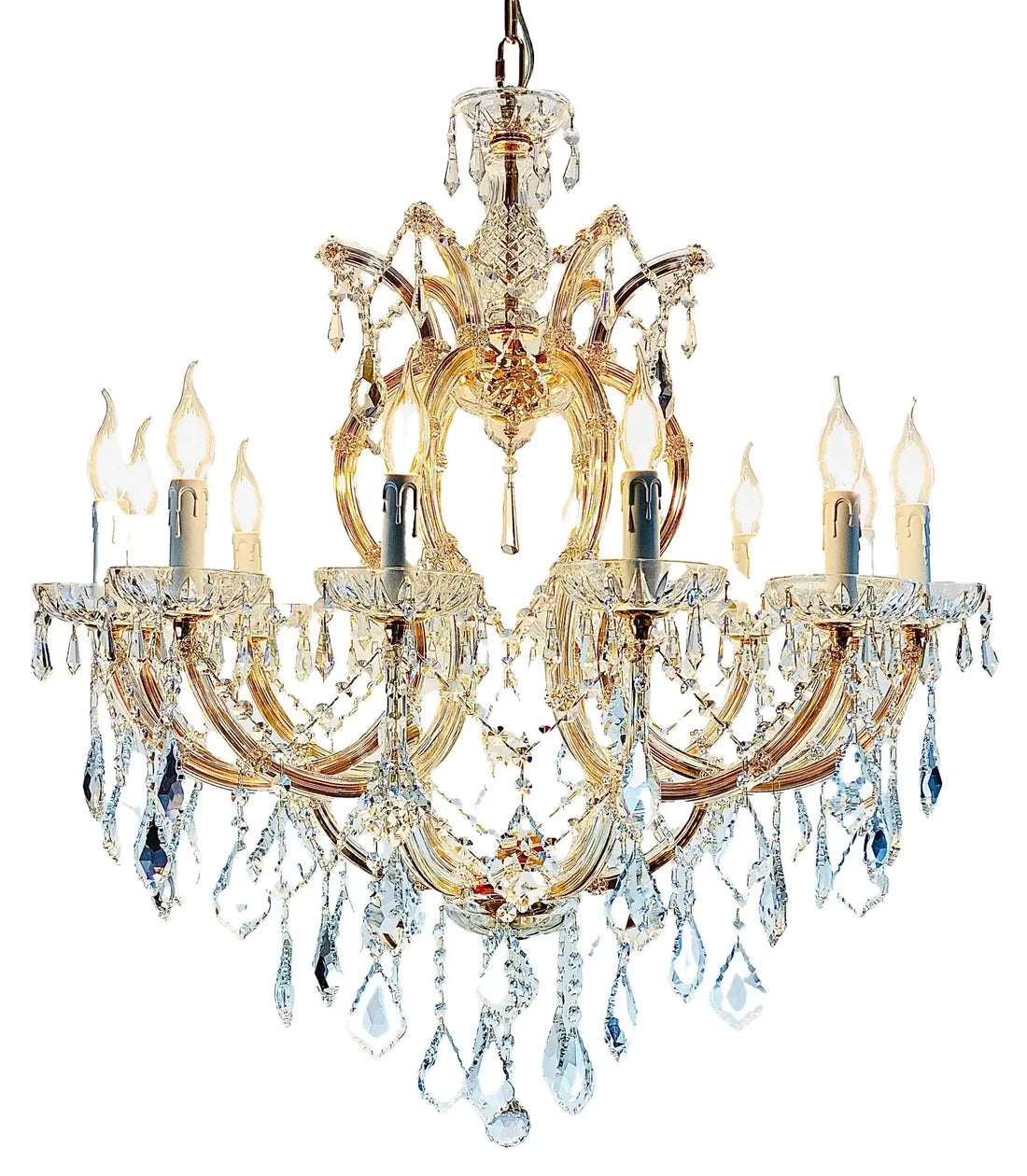 Kristall Kronleuchter Mozart Gold