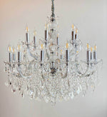 Kristall Kronleuchter silber