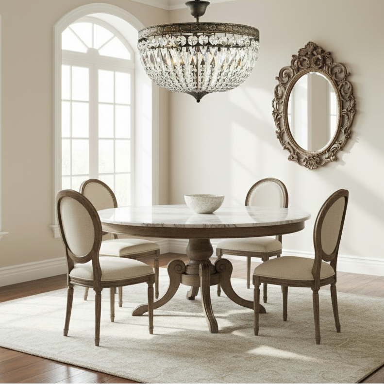 Kristall Deckenlampe Florence Ø40cm Antik