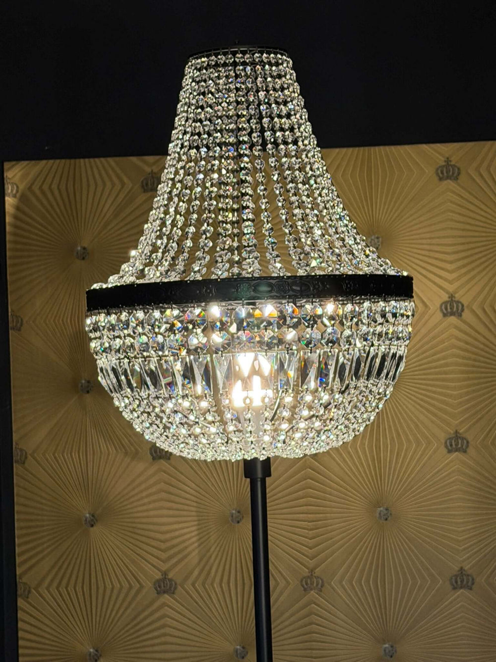 stehleuchte florence matt schwarz detail