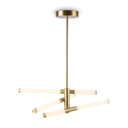 Maytoni Axis small pendant light in gold aluminum and acrylic