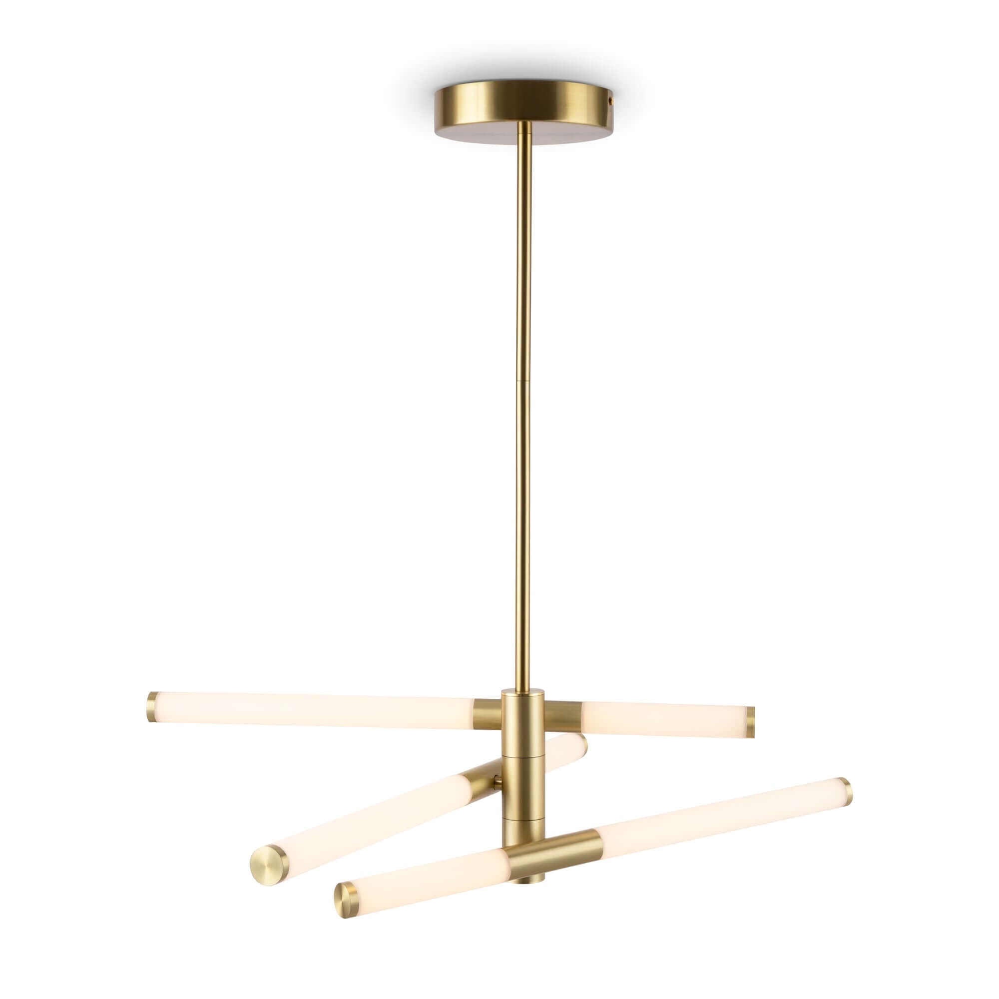 Maytoni Axis small pendant light in gold aluminum and acrylic