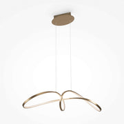 Maytoni Pendelleuchte Curve Gold, minimalistisches Design, Aluminium gold, LED, 93x23x29cm, nicht dimmbar, 2800LM 4000K, 230V
