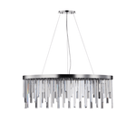 Kristall Pendelleuchte Hängeleuchte Starnberg 90cm Silber