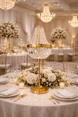 event tischleuchte florence brushed gold