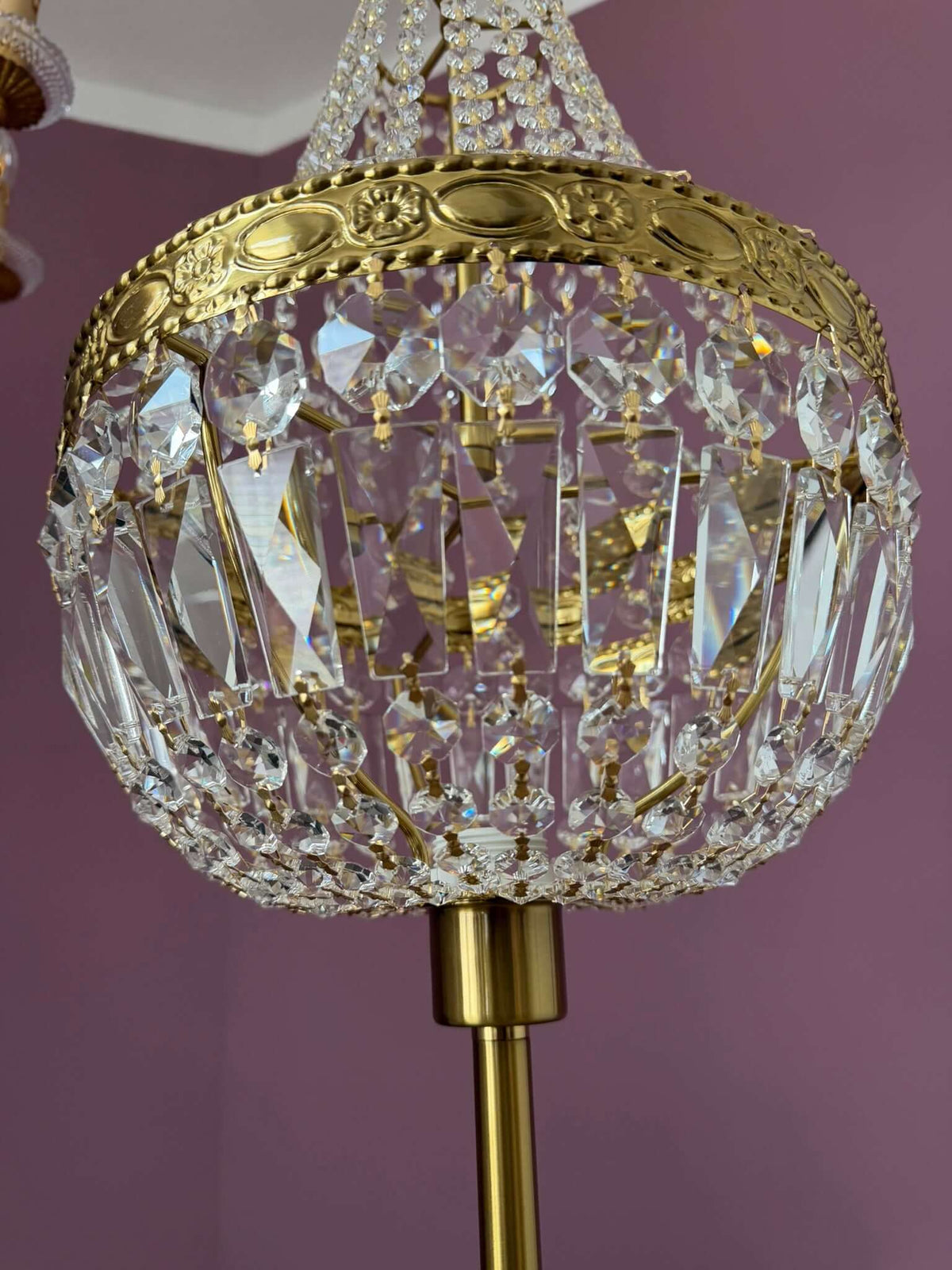 event tischleuchte florence brushed gold 