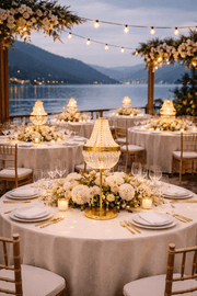 event tischleuchte florence brushed gold 