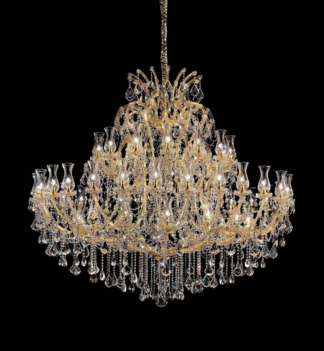 rießiger Kronleuchter Gold