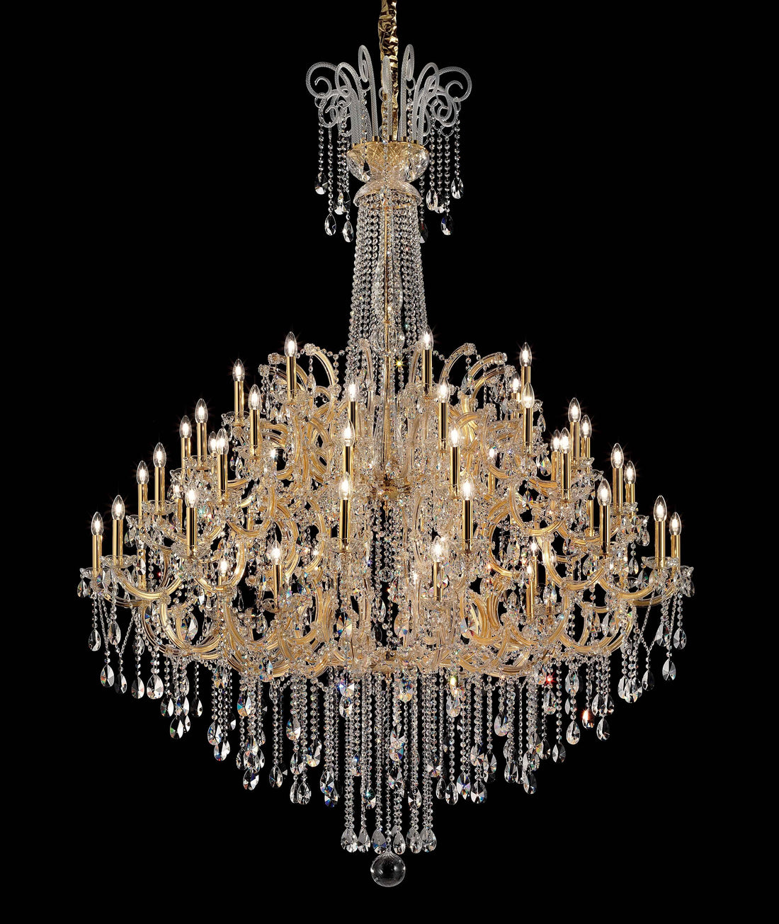 rießiger Kronleuchter Gold