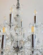 Kristall Kronleuchter silber