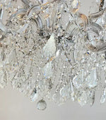 Kristall Kronleuchter silber