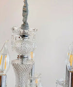 Kristall Kronleuchter silber