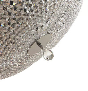 Kristall Deckenleuchte PALACE silber