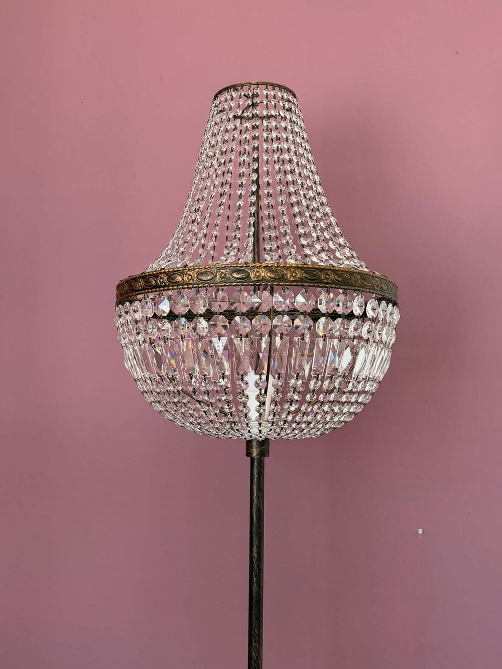 event stehleuchte florence brushed gold detail