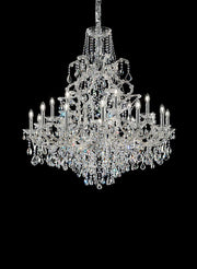Masiero Maria Theresa chandelier Ø120cm 18 lights with sparkling crystals chrome