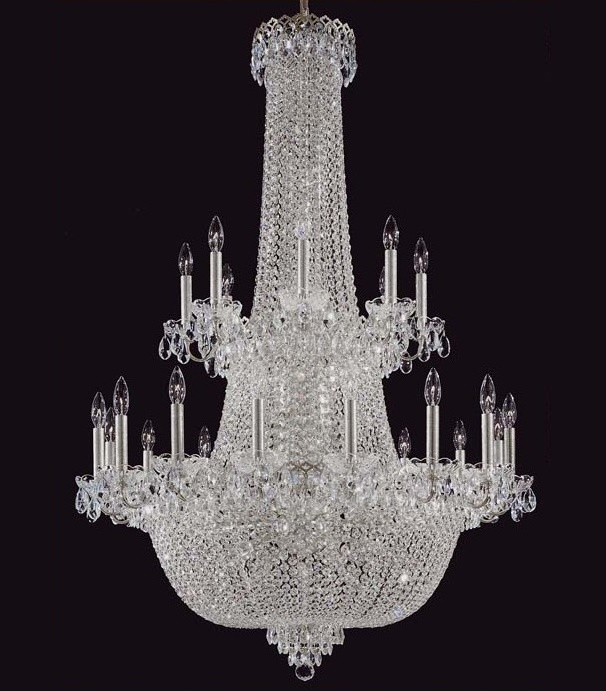 Kristall Hängeleuchte Korblüster für Treppenhaus Galerie Durchmesser 130cm Höhe180cm XXL 