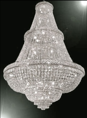 Kristall Hängeleuchte Korblüster für Treppenhaus Galerie Durchmesser 125cm Höhe180cm XXL