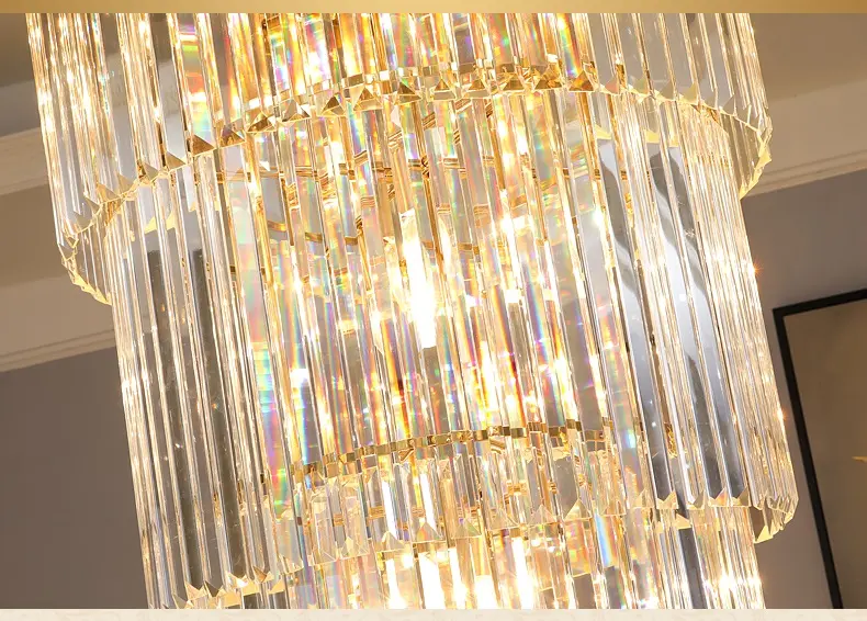 Kristall Hängeleuchte TWISTER Spiralelleuchte für Hotel - Treppenhaus - Galerie Durchmesser 70cm Höhe220 XXL